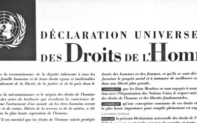 La Déclaration universelle des Droits de l’Homme : où en sommes nous ?